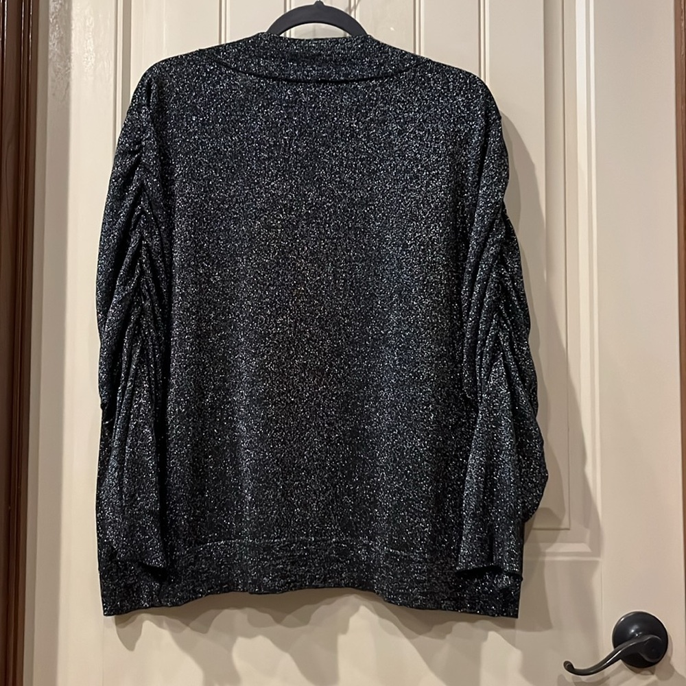 Peter Nygard Black Sparkle Women's Sweater size 2X - Picture 5 of 7